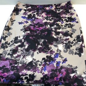Ann Taylor Floral Print Skirt